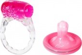 Виброкольцо прозр, внутренний диаметр 3 см - Секс шоп Мир Оргазма