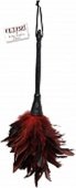  ff frisky feather duster black red -    