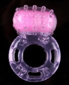 Виброкольцо с пупырышками, растягивается до нужных размеров,диаметр в нерастянутом состоянии 1 см - Секс шоп Мир Оргазма