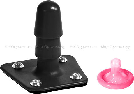 Насадка для страпона Doc Johnson Crystal Jellies 19 см Vac-U-Lock, розовый 1015-00 - Doc Johnson - Для страпонов со штырьком - Купить